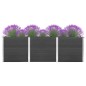 vidaXL Garten-Hochbeet 300x100x91 cm WPC Grau vidaXL Garten-Hochbeet 300x100x91 cm WPC Grau