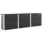 vidaXL Garten-Hochbeet 300x100x91 cm WPC Grau vidaXL Garten-Hochbeet 300x100x91 cm WPC Grau