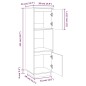 vidaXL Highboard 38x35x117 cm Massivholz Kiefer vidaXL Highboard 38x35x117 cm Massivholz Kiefer