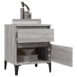 vidaXL Nachttische 2 Stk. Grau Sonoma 40x35x50 cm vidaXL Nachttische 2 Stk. Grau Sonoma 40x35x50 cm