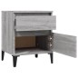 vidaXL Nachttische 2 Stk. Grau Sonoma 40x35x50 cm vidaXL Nachttische 2 Stk. Grau Sonoma 40x35x50 cm