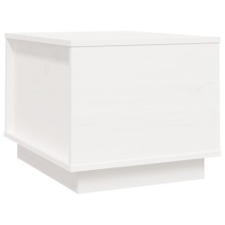 vidaXL Couchtisch Weiß 40x50x35 cm Massivholz Kiefer