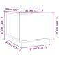 vidaXL Couchtisch Weiß 40x50x35 cm Massivholz Kiefer vidaXL Couchtisch Weiß 40x50x35 cm Massivholz Kiefer