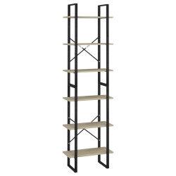 vidaXL Lagerregal Sonoma-Eiche 60x30x210 cm Holzwerkstoff