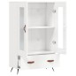 vidaXL Highboard Hochglanz-Weiß 69,5x31x115 cm Holzwerkstoff vidaXL Highboard Hochglanz-Weiß 69,5x31x115 cm Holzwerkstoff