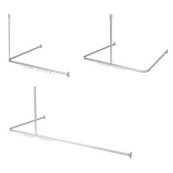 Sealskin Duschvorhangschienen-Set Easy-Roll Aluminium