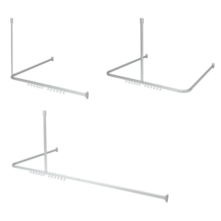 Sealskin Duschvorhangschienen-Set Easy-Roll Aluminium