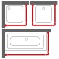 Sealskin Duschvorhangschienen-Set Easy-Roll Aluminium Sealskin Duschvorhangschienen-Set Easy-Roll Aluminium