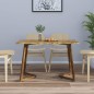vidaXL Esstisch Dunkelbraun 120x60x74 cm MDF und Eisen vidaXL Esstisch Dunkelbraun 120x60x74 cm MDF und Eisen