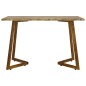 vidaXL Esstisch Dunkelbraun 120x60x74 cm MDF und Eisen vidaXL Esstisch Dunkelbraun 120x60x74 cm MDF und Eisen