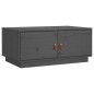 vidaXL Couchtisch Grau 80x50x35 cm Massivholz Kiefer vidaXL Couchtisch Grau 80x50x35 cm Massivholz Kiefer