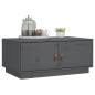 vidaXL Couchtisch Grau 80x50x35 cm Massivholz Kiefer vidaXL Couchtisch Grau 80x50x35 cm Massivholz Kiefer