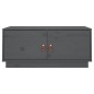 vidaXL Couchtisch Grau 80x50x35 cm Massivholz Kiefer vidaXL Couchtisch Grau 80x50x35 cm Massivholz Kiefer