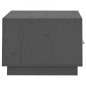 vidaXL Couchtisch Grau 80x50x35 cm Massivholz Kiefer vidaXL Couchtisch Grau 80x50x35 cm Massivholz Kiefer