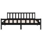 vidaXL Massivholzbett Schwarz 160x200 cm vidaXL Massivholzbett Schwarz 160x200 cm