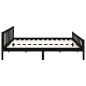 vidaXL Massivholzbett Schwarz 160x200 cm vidaXL Massivholzbett Schwarz 160x200 cm
