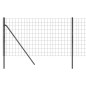 Maschendrahtzaun Anthrazit 1,1x10 m Verzinkter Stahl Maschendrahtzaun Anthrazit 1,1x10 m Verzinkter Stahl