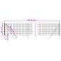 Maschendrahtzaun Anthrazit 1,1x10 m Verzinkter Stahl Maschendrahtzaun Anthrazit 1,1x10 m Verzinkter Stahl