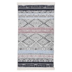 vidaXL Teppich Rosa und Aquamarin 120x180 cm Baumwolle