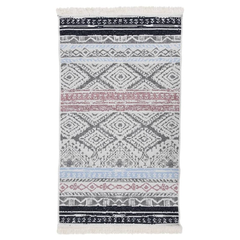 vidaXL Teppich Rosa und Aquamarin 120x180 cm Baumwolle vidaXL Teppich Rosa und Aquamarin 120x180 cm Baumwolle
