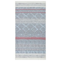 vidaXL Teppich Rosa und Aquamarin 120x180 cm Baumwolle
