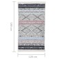 vidaXL Teppich Rosa und Aquamarin 120x180 cm Baumwolle vidaXL Teppich Rosa und Aquamarin 120x180 cm Baumwolle