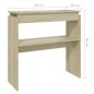 vidaXL Konsolentisch Sonoma-Eiche 80x30x80 cm Holzwerkstoff vidaXL Konsolentisch Sonoma-Eiche 80x30x80 cm Holzwerkstoff