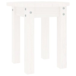 vidaXL Couchtisch Weiß Ø 35x35 cm Massivholz Kiefer