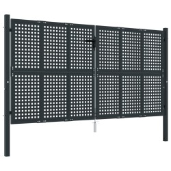 Gartentor Anthrazit 300x175 cm Stahl