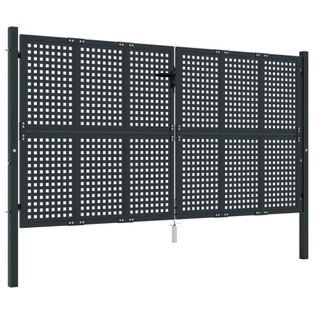 Gartentor Anthrazit 300x175 cm Stahl