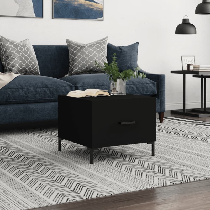vidaXL Couchtisch Schwarz 50x50x40 cm Holzwerkstoff vidaXL Couchtisch Schwarz 50x50x40 cm Holzwerkstoff