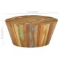 vidaXL Couchtisch Ø65x31 cm Altholz Massiv vidaXL Couchtisch Ø65x31 cm Altholz Massiv