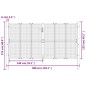 Gartentor Anthrazit 300x175 cm Stahl Gartentor Anthrazit 300x175 cm Stahl