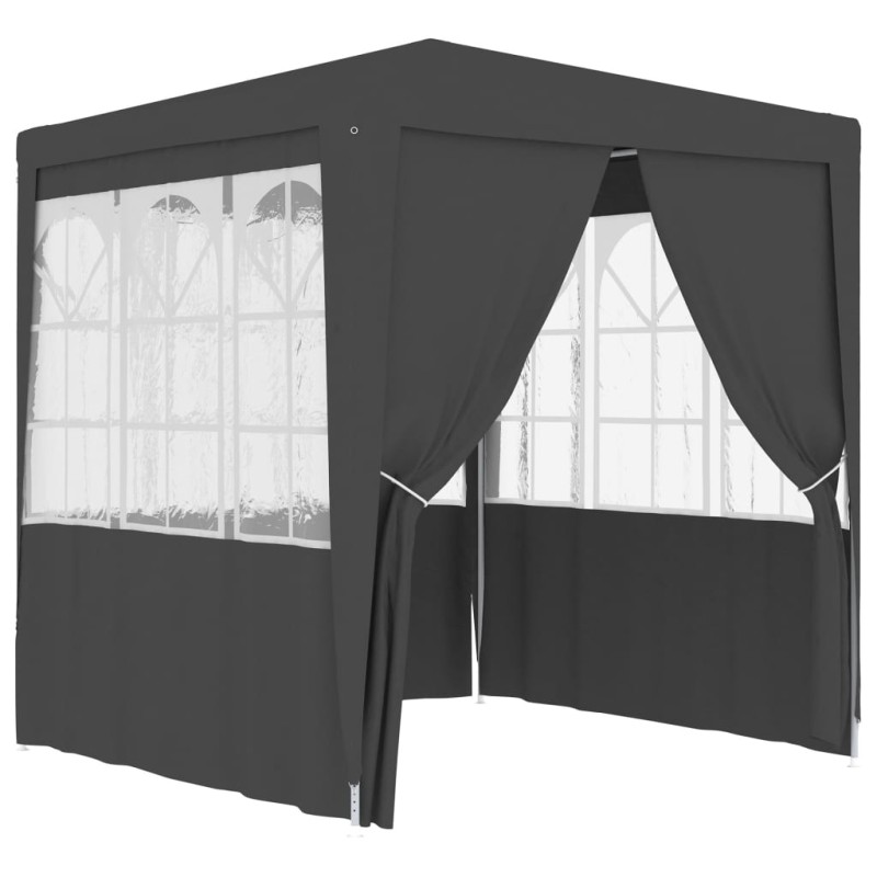 vidaXL Profi-Partyzelt mit Seitenwänden 2,5×2,5m Anthrazit 90 g/m² vidaXL Profi-Partyzelt mit Seitenwänden 2,5×2,5m Anthrazit 90 g/m²