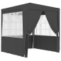 vidaXL Profi-Partyzelt mit Seitenwänden 2,5×2,5m Anthrazit 90 g/m² vidaXL Profi-Partyzelt mit Seitenwänden 2,5×2,5m Anthrazit 90 g/m²