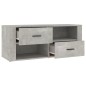 vidaXL TV-Schrank Betongrau 100x35x40 cm Holzwerkstoff vidaXL TV-Schrank Betongrau 100x35x40 cm Holzwerkstoff