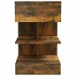 vidaXL Nachttisch Räuchereiche 40x35x65 cm Holzwerkstoff vidaXL Nachttisch Räuchereiche 40x35x65 cm Holzwerkstoff