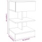 vidaXL Nachttisch Räuchereiche 40x35x65 cm Holzwerkstoff vidaXL Nachttisch Räuchereiche 40x35x65 cm Holzwerkstoff