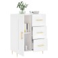 vidaXL Sideboard Hochglanz-Weiß 69,5x34x90 cm Holzwerkstoff vidaXL Sideboard Hochglanz-Weiß 69,5x34x90 cm Holzwerkstoff