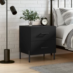 vidaXL Nachttisch Schwarz 40x35x47,5 cm Holzwerkstoff