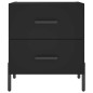 vidaXL Nachttisch Schwarz 40x35x47,5 cm Holzwerkstoff vidaXL Nachttisch Schwarz 40x35x47,5 cm Holzwerkstoff