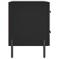 vidaXL Nachttisch Schwarz 40x35x47,5 cm Holzwerkstoff vidaXL Nachttisch Schwarz 40x35x47,5 cm Holzwerkstoff