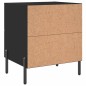 vidaXL Nachttisch Schwarz 40x35x47,5 cm Holzwerkstoff vidaXL Nachttisch Schwarz 40x35x47,5 cm Holzwerkstoff