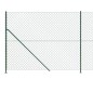 vidaXL Maschendrahtzaun mit Bodenflansch Grün 1,4x10 m vidaXL Maschendrahtzaun mit Bodenflansch Grün 1,4x10 m