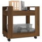 vidaXL Bürowagen Braun Eichen-Optik 60x45x60 cm Holzwerkstoff vidaXL Bürowagen Braun Eichen-Optik 60x45x60 cm Holzwerkstoff