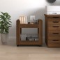 vidaXL Bürowagen Braun Eichen-Optik 60x45x60 cm Holzwerkstoff vidaXL Bürowagen Braun Eichen-Optik 60x45x60 cm Holzwerkstoff