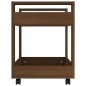 vidaXL Bürowagen Braun Eichen-Optik 60x45x60 cm Holzwerkstoff vidaXL Bürowagen Braun Eichen-Optik 60x45x60 cm Holzwerkstoff