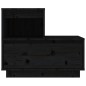 vidaXL Nachttisch Schwarz 60x34x51 cm Massivholz Kiefer vidaXL Nachttisch Schwarz 60x34x51 cm Massivholz Kiefer