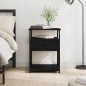 vidaXL Nachttisch Schwarz 40x42x55 cm Holzwerkstoff vidaXL Nachttisch Schwarz 40x42x55 cm Holzwerkstoff
