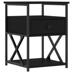 vidaXL Nachttisch Schwarz 40x42x55 cm Holzwerkstoff